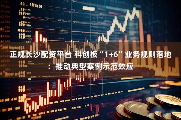 正规长沙配资平台 科创板“1+6”业务规则落地：推动典型案例示范效应