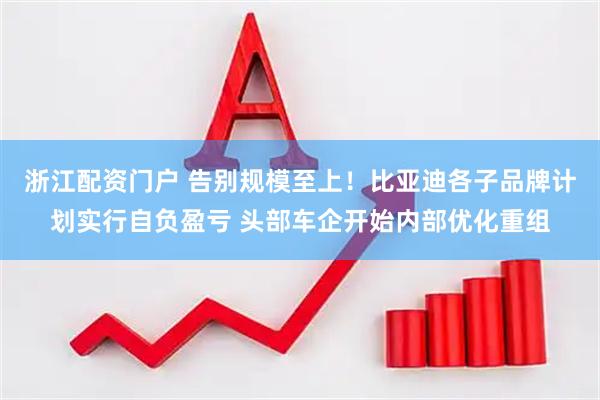 浙江配资门户 告别规模至上！比亚迪各子品牌计划实行自负盈亏 头部车企开始内部优化重组