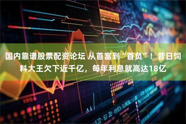 国内靠谱股票配资论坛 从首富到“首负”！昔日饲料大王欠下近千亿，每年利息就高达18亿